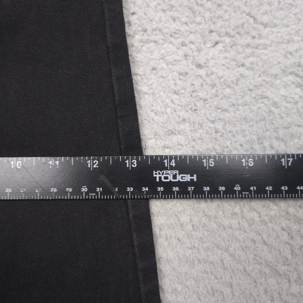 Levis 505 36x32 Black Regular Fit Straight Leg Men Jean Made in USA Vintage 90's - Picture 10 of 13